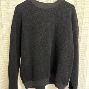 Outdoor Voices Fuzzy Black Sweatshirt